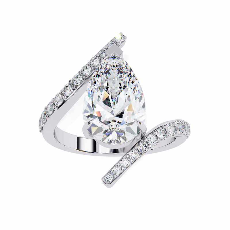 14k IGI certified round ring with E-F color VVS-VS clarity diamonds 153