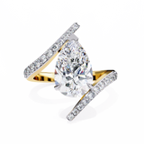 14k IGI certified round ring with E-F color VVS-VS clarity diamonds 153