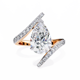 14k IGI certified round ring with E-F color VVS-VS clarity diamonds 153