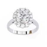 14k IGI certified round ring with E-F color VVS-VS clarity diamonds 156