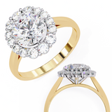 14k IGI certified round ring with E-F color VVS-VS clarity diamonds 156