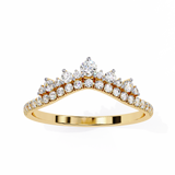 14k round wedding band with E-F color VVS-VS clarity diamonds 157