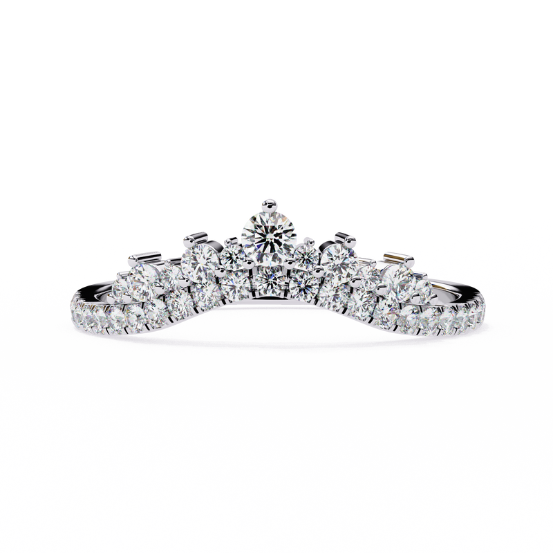 14k IGI certified round wedding band with E-F color VVS-VS clarity diamonds 157