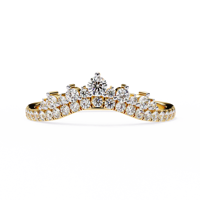 14k IGI certified round wedding band with E-F color VVS-VS clarity diamonds 157