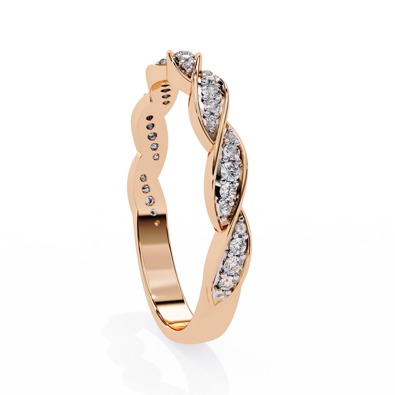 14k round wedding band with E-F color VVS-VS clarity diamonds 159