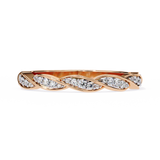 14k IGI certified round wedding band with E-F color VVS-VS clarity diamonds 159