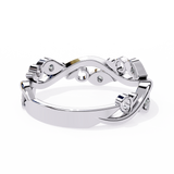 14k round wedding band with E-F color VVS-VS clarity diamonds 160