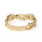 14k round wedding band with E-F color VVS-VS clarity diamonds 160