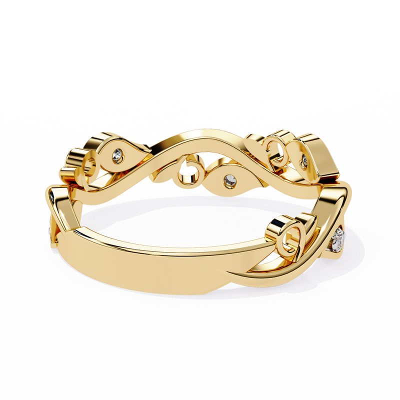 14k round wedding band with E-F color VVS-VS clarity diamonds 160