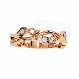 14k IGI certified round wedding band with E-F color VVS-VS clarity diamonds 160