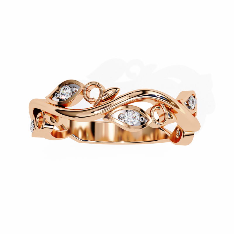 14k round wedding band with E-F color VVS-VS clarity diamonds 160