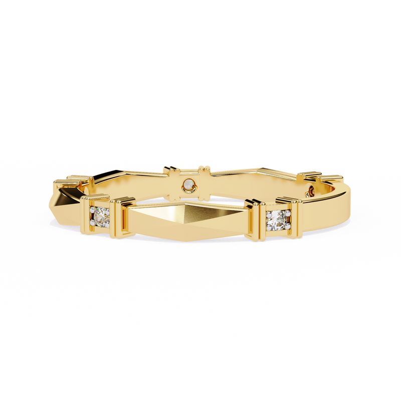 14k IGI certified round wedding band with E-F color VVS-VS clarity diamonds 161