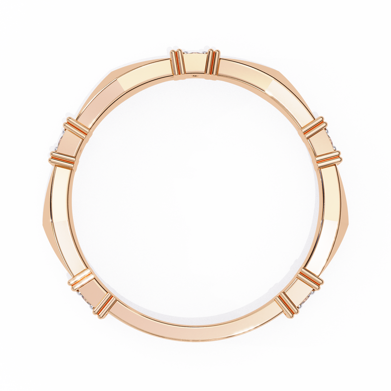 14k round wedding band with E-F color VVS-VS clarity diamonds 161