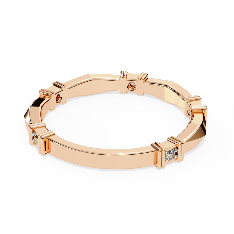 14k round wedding band with E-F color VVS-VS clarity diamonds 161