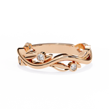 14k IGI certified round wedding band with E-F color VVS-VS clarity diamonds 162