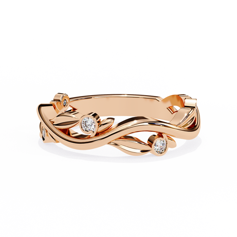 14k round wedding band with E-F color VVS-VS clarity diamonds 162