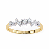 14k IGI certified round wedding band with E-F color VVS-VS clarity diamonds 163