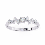 14k IGI certified round wedding band with E-F color VVS-VS clarity diamonds 163