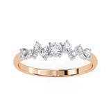 14k IGI certified round wedding band with E-F color VVS-VS clarity diamonds 163
