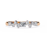 14k round wedding band with E-F color VVS-VS clarity diamonds 163
