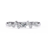 14k IGI certified round wedding band with E-F color VVS-VS clarity diamonds 163