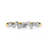 14k IGI certified round wedding band with E-F color VVS-VS clarity diamonds 163