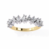 14k baguette wedding band with E-F color VVS-VS clarity diamonds 164