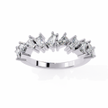 14k baguette wedding band with E-F color VVS-VS clarity diamonds 164