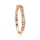 14k IGI certified round wedding band with E-F color VVS-VS clarity diamonds 165