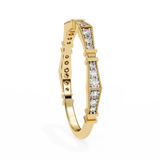 14k round wedding band with E-F color VVS-VS clarity diamonds 165