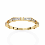 14k IGI certified round wedding band with E-F color VVS-VS clarity diamonds 165