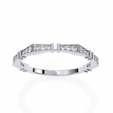 14k round wedding band with E-F color VVS-VS clarity diamonds 165