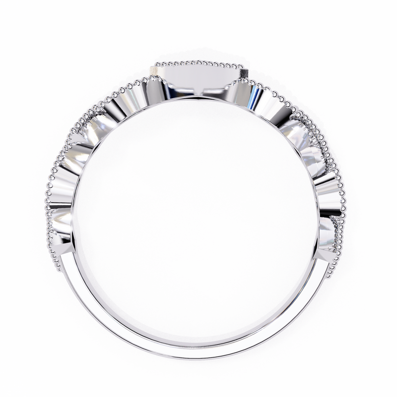 14k IGI certified round wedding band with E-F color VVS-VS clarity diamonds 166