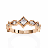 14k round wedding band with E-F color VVS-VS clarity diamonds 166