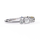 14k IGI certified baguette wedding band with E-F color VVS-VS clarity diamonds 167