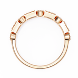 14k IGI certified baguette wedding band with E-F color VVS-VS clarity diamonds 167