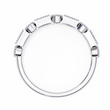 14k baguette wedding band with E-F color VVS-VS clarity diamonds 167