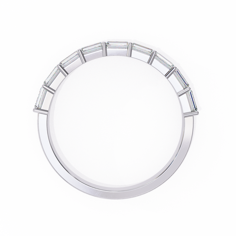 14k IGI certified baguette wedding band with E-F color VVS-VS clarity diamonds 168
