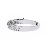 14k baguette wedding band with E-F color VVS-VS clarity diamonds 168