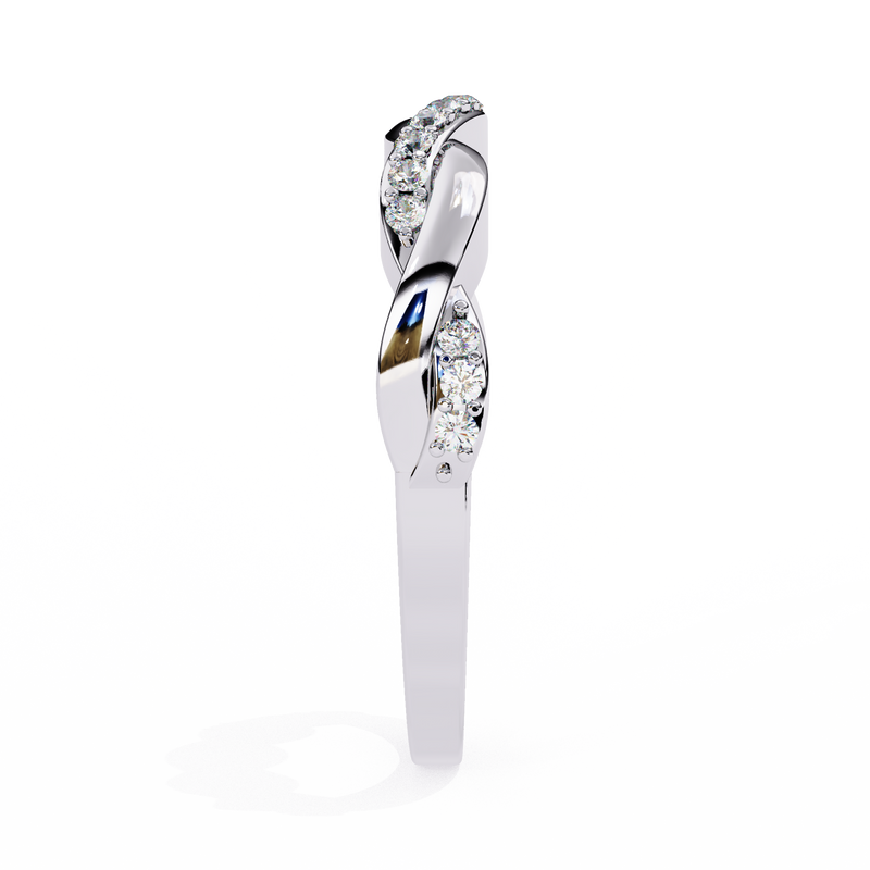 14k round wedding band with E-F color VVS-VS clarity diamonds 169