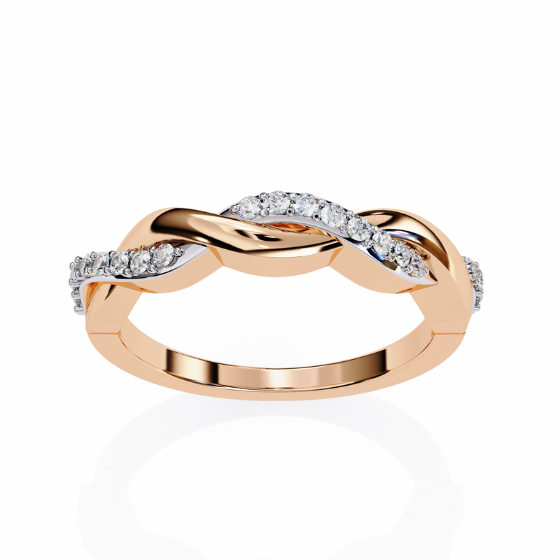 14k round wedding band with E-F color VVS-VS clarity diamonds 169