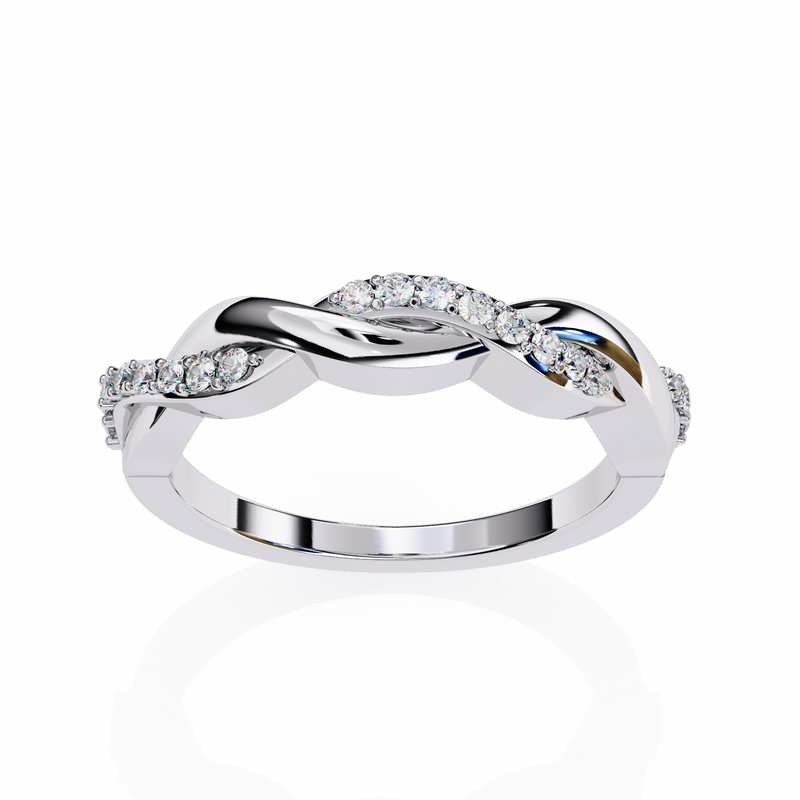 14k round wedding band with E-F color VVS-VS clarity diamonds 169