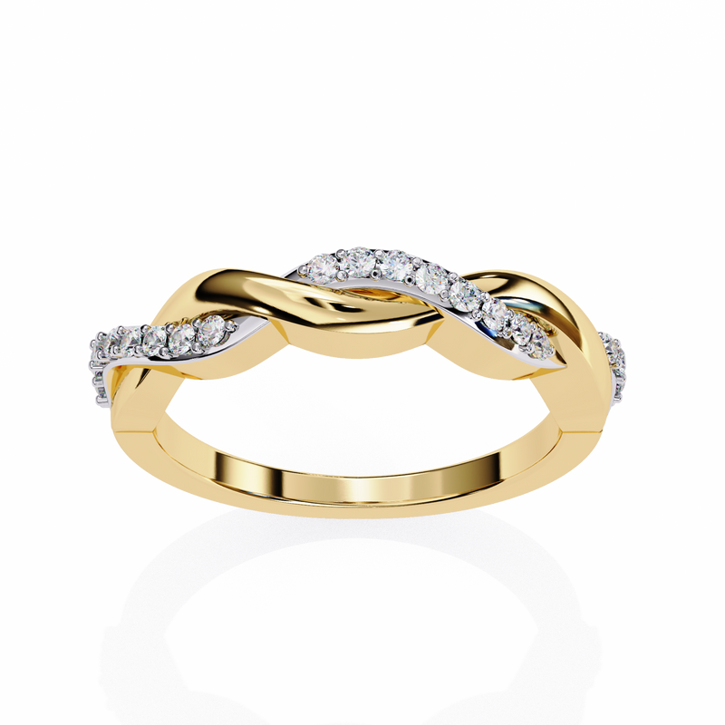 14k round wedding band with E-F color VVS-VS clarity diamonds 169