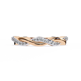 14k round wedding band with E-F color VVS-VS clarity diamonds 169