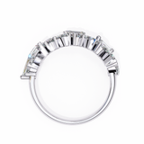 14k baguette wedding band with E-F color VVS-VS clarity diamonds 171