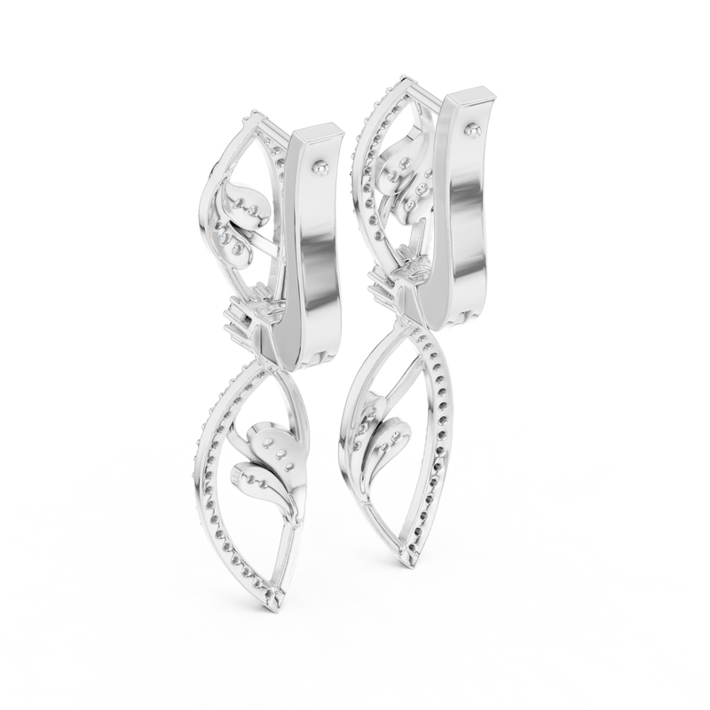 Earring 17@7 - White Gold - Image