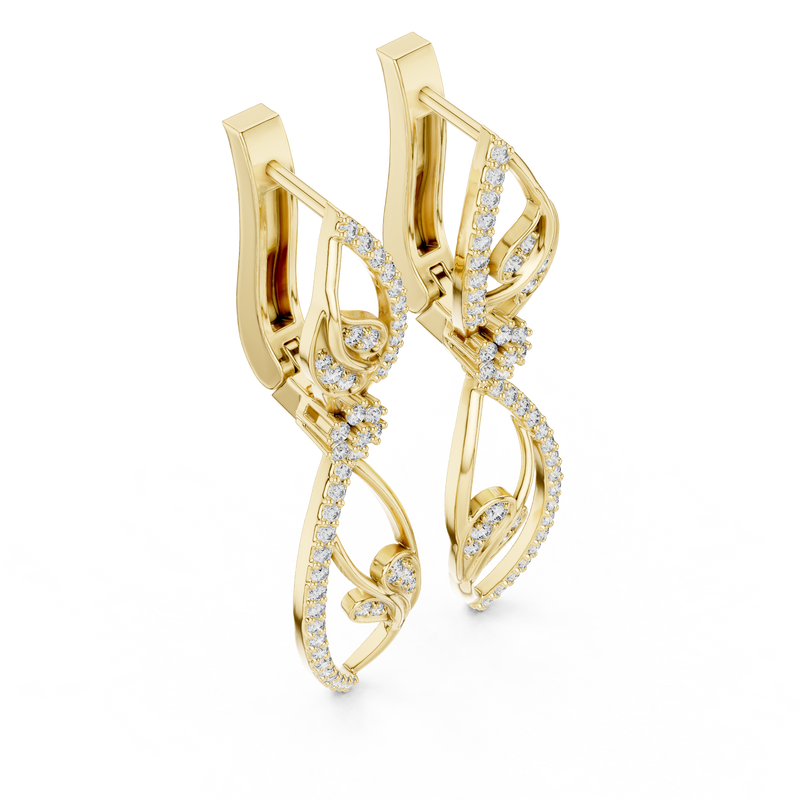 Earring 17@7 - Yellow Gold - Image