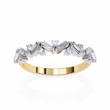 14k IGI certified baguette wedding band with E-F color VVS-VS clarity diamonds 172