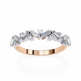 14k IGI certified baguette wedding band with E-F color VVS-VS clarity diamonds 172