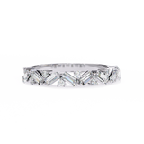 14k IGI certified baguette wedding band with E-F color VVS-VS clarity diamonds 172